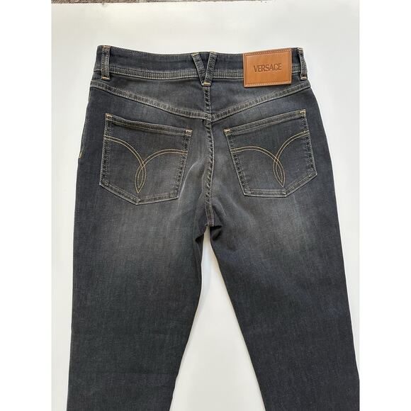 Versace Womens Stone Washed Denim Gray Jeans Size 25 US Italy 1013135 NWT $950 - Picture 5 of 16
